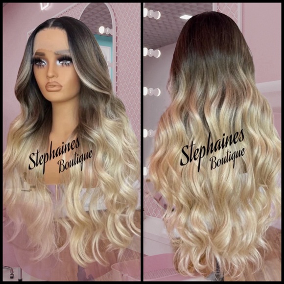 Human Hair Blended Lace Front Wig